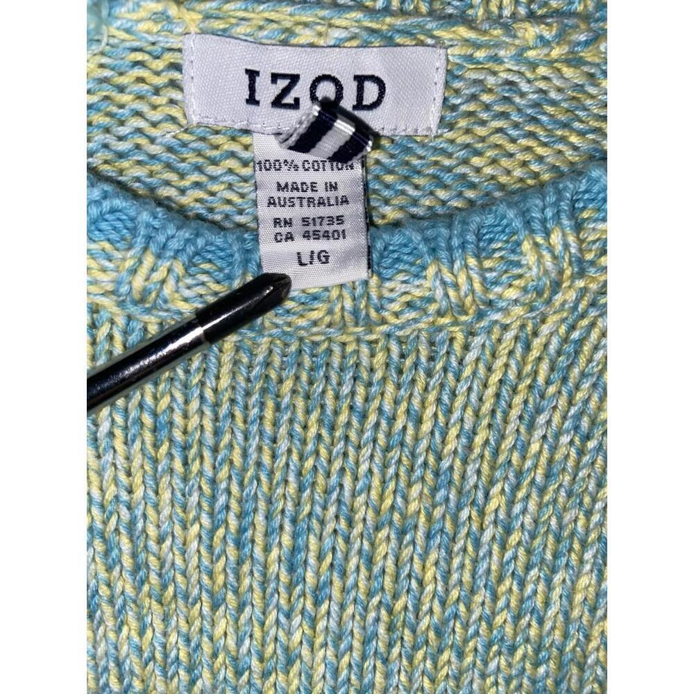 Vintage Izod Sweater Womens Size L Long Sleeve Knit Australia 100% Cotton - Picture 4 of 7